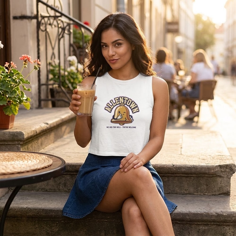 Allentown — We Hid the Liberty Bell, You're Welcome Cheeky Bell Crop Top