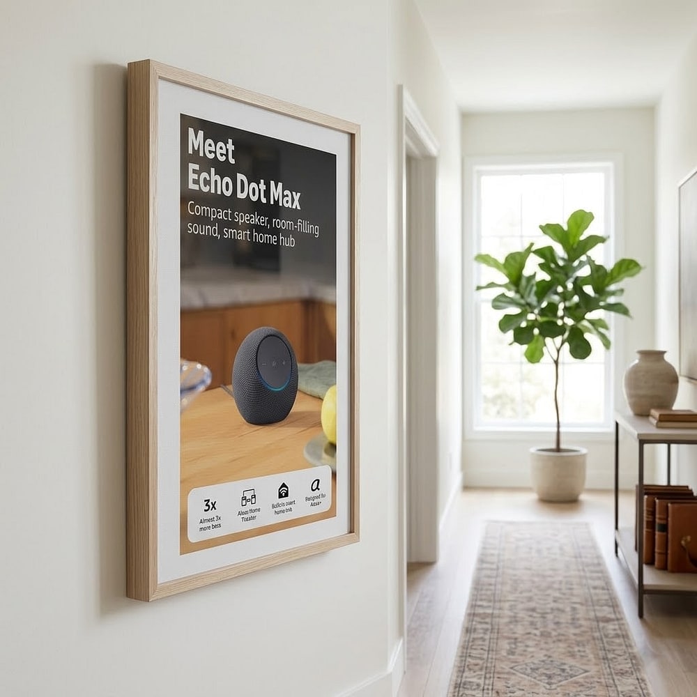 Amazon Echo Dot Max (newest model), Alexa speaker with room-filling sound and nearly 3x bass, Great for living rooms and