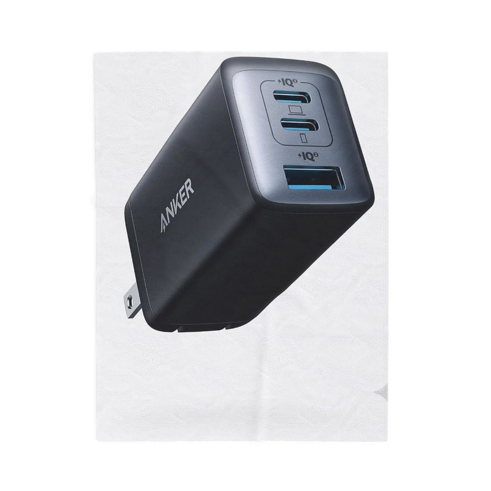 Anker Charger, 65W 3-Port Fast Compact Foldable USB C Charger Block for MacBook Pro/Air, iPad Pro, Galaxy S20, Dell XPS
