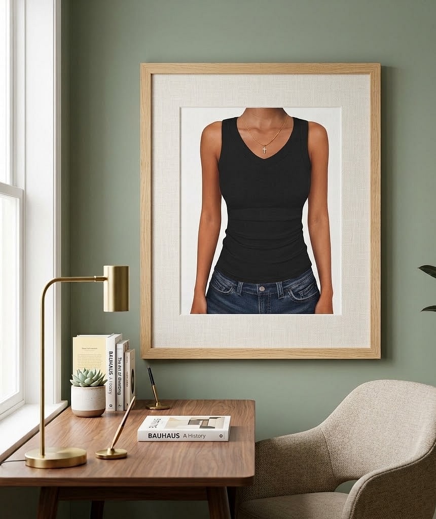 ANRABESS Tank Tops for Women V Neck Ribbed Knit Slim Fitted Sleeveless Basic Tee Tanks Casual Summer Clothes 2026