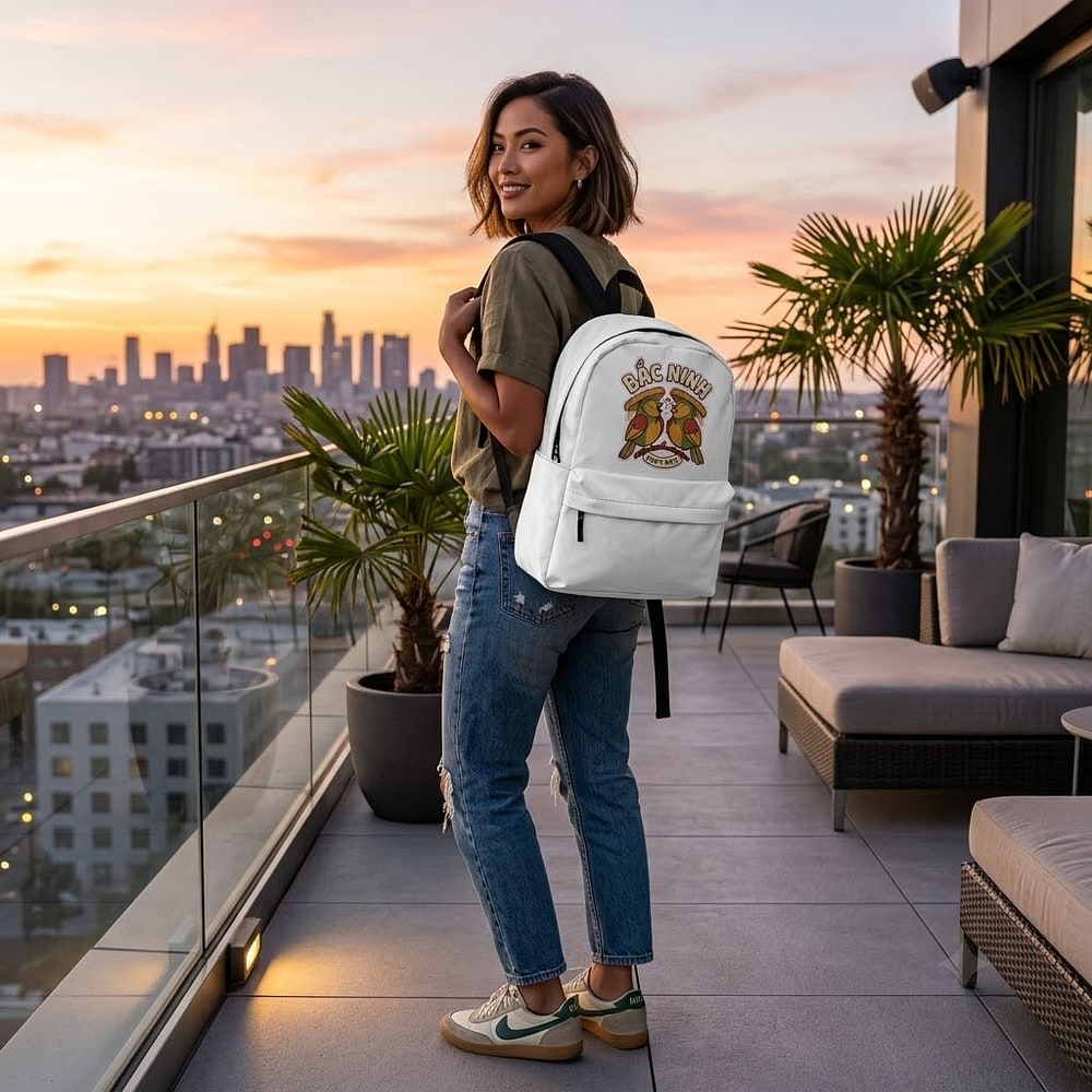Bac Ninh — Sing It Back Playful Quan Họ Songbird Duet Classic Backpack