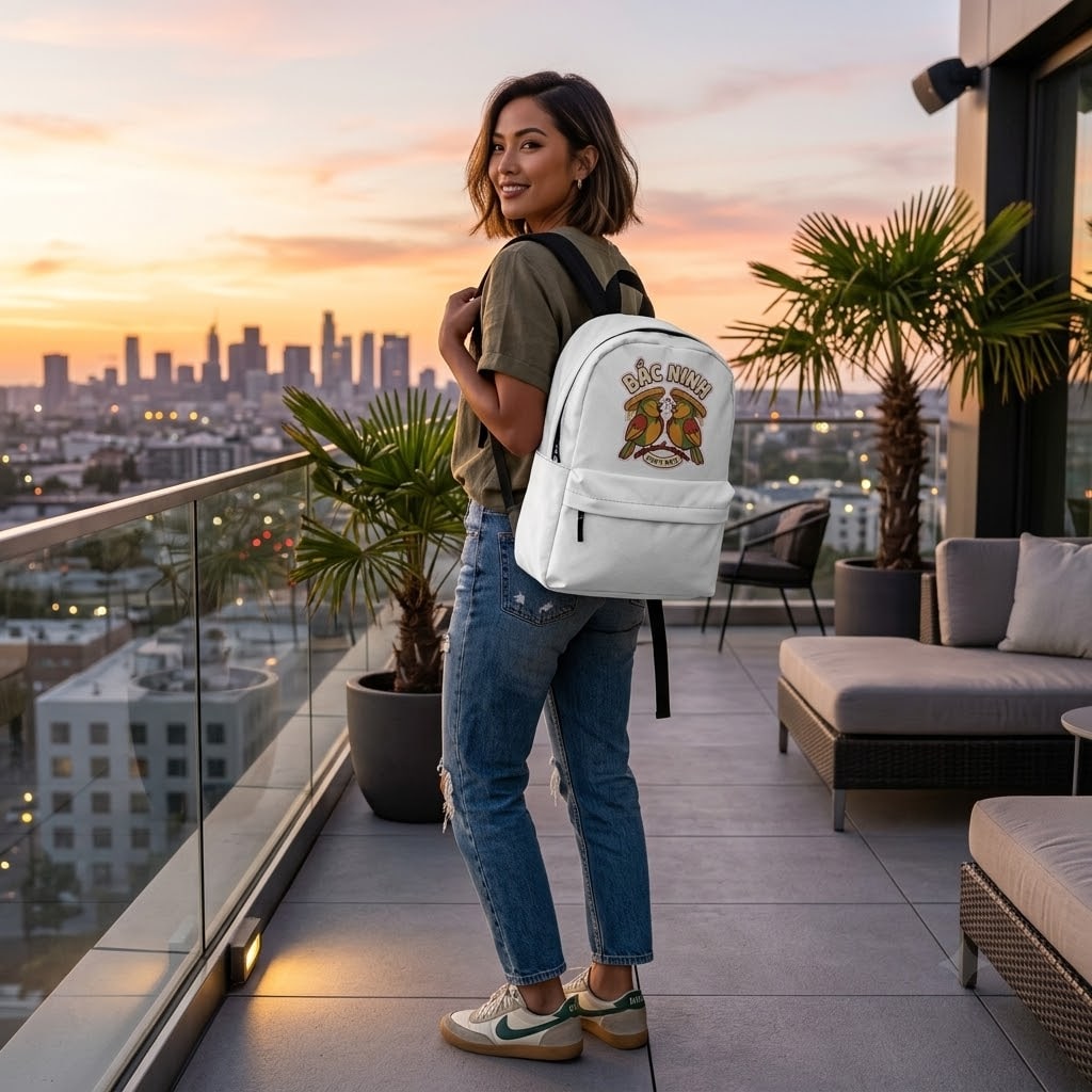 Bac Ninh — Sing It Back Playful Quan Họ Songbird Duet Classic Backpack