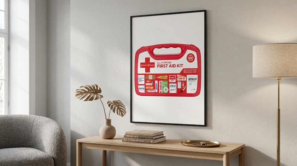 BAND-AID Brand All-Purpose Portable Compact First Aid Kit, 160 Piece