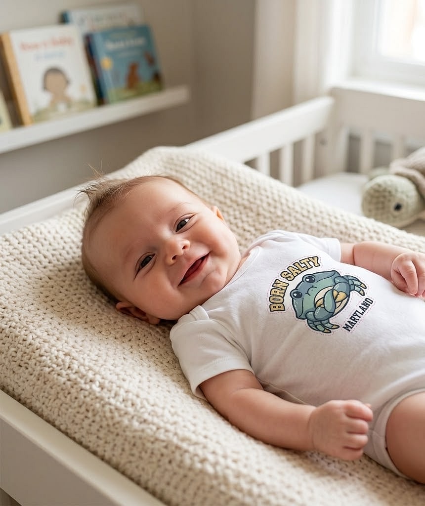 Born Salty — Grumpy Baby Maryland Crab