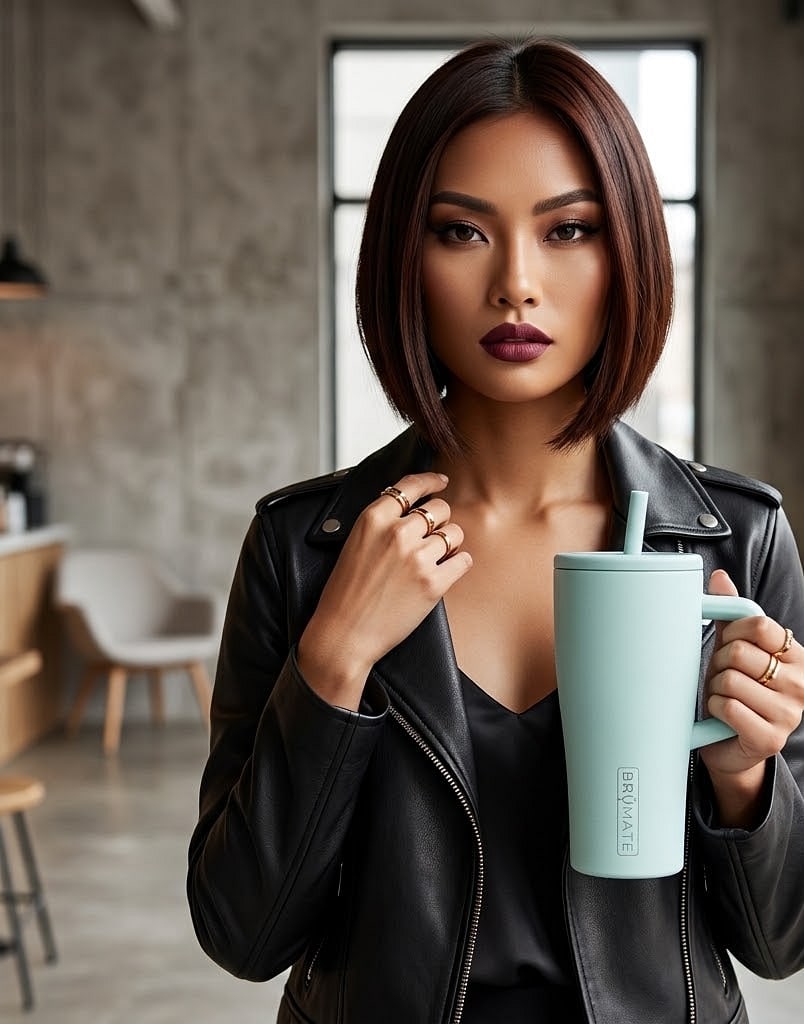 BrüMate Era 20 oz Tumbler with Handle and Straw | 100% Leakproof Insulated Tumbler with Lid and Straw | Made of Stainles