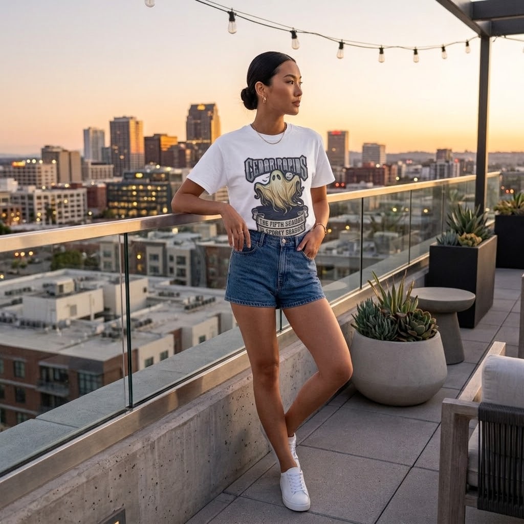 Cedar Rapids — The Fifth Season Is Spooky Season Haunted Corn Ghost Unisex Tee