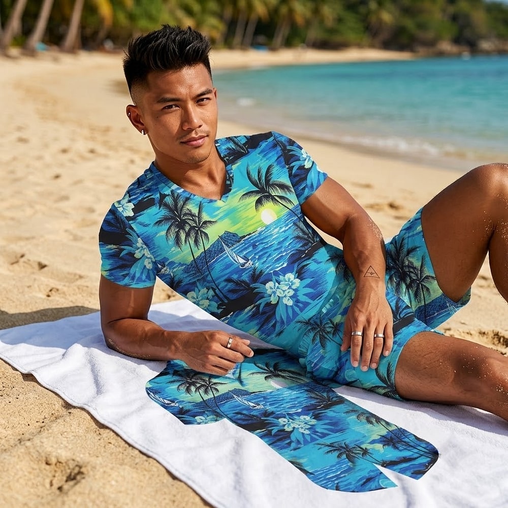 COOFANDY Mens Hawaiian Shirt Short Sleeve Button Down Shirts Tropical Floral Summer Beach Shirts