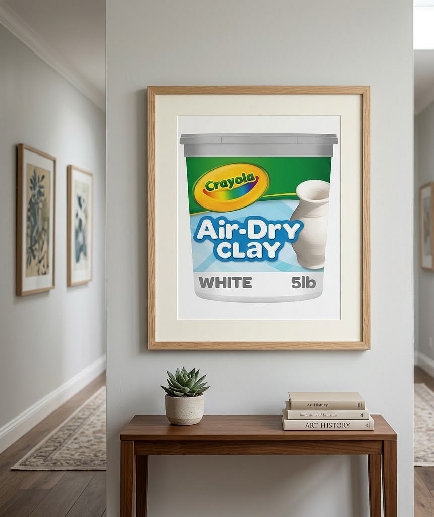 Crayola Air Dry Clay (5lbs), Teacher Supplies, Natural White Modeling Clay for Kids, Sculpting Material, Bulk Craft Supp