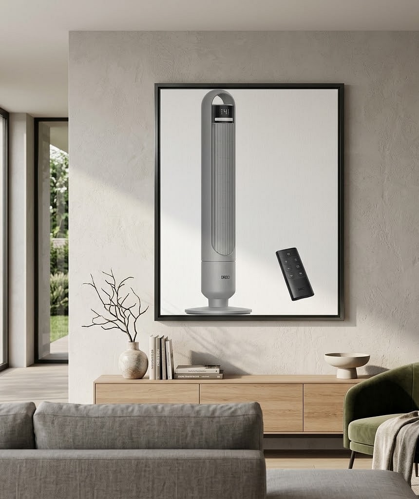 DREO Tower Fan for Bedroom, 26ft/s Velocity, 90° Oscillating, 8H Timer