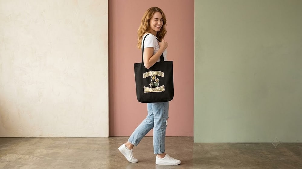 Even Queens Run Errands — Sassy Chess Queen Canvas Tote