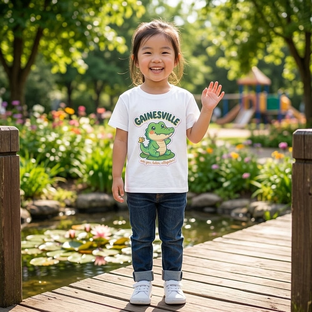 Gainesville — See You Later, Alligator! Kawaii Baby Gator Kids Tee