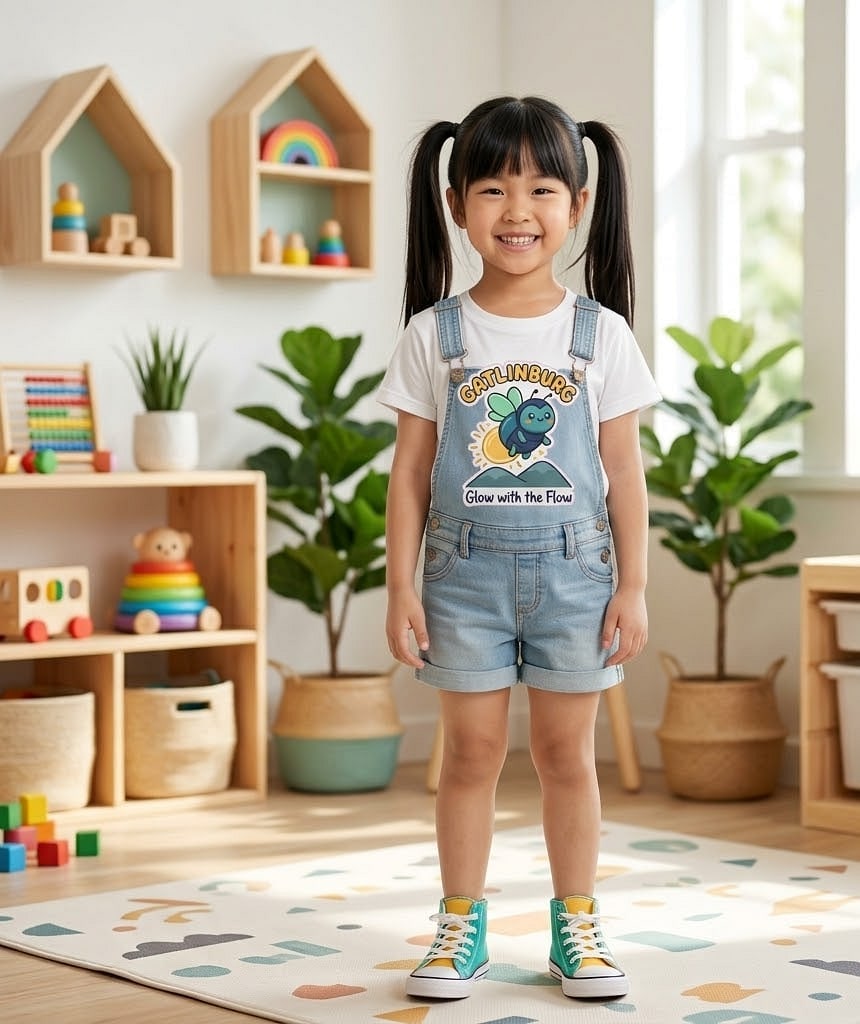 Gatlinburg — Glow with the Flow Kawaii Firefly Kids Tee