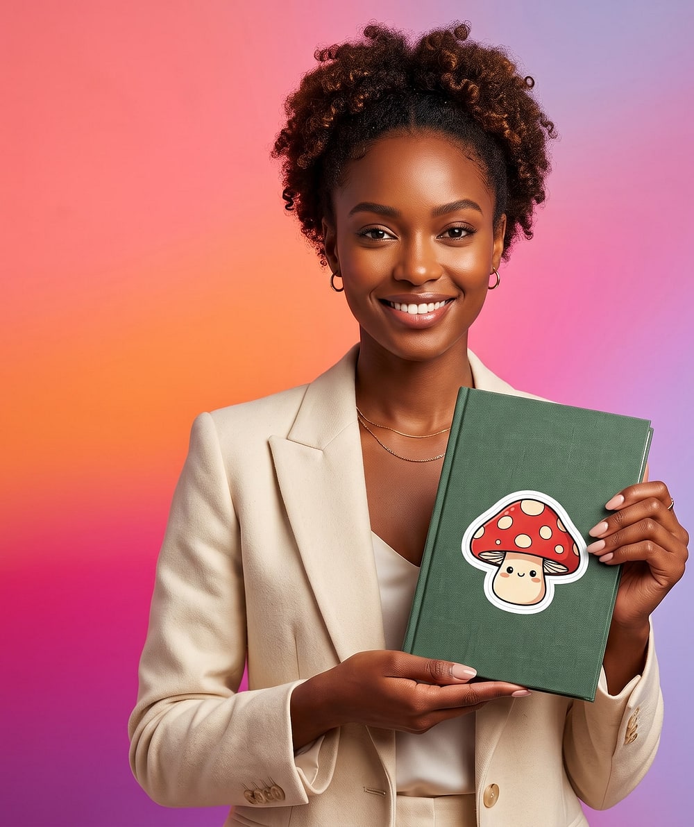 Happy Mushroom Sticker