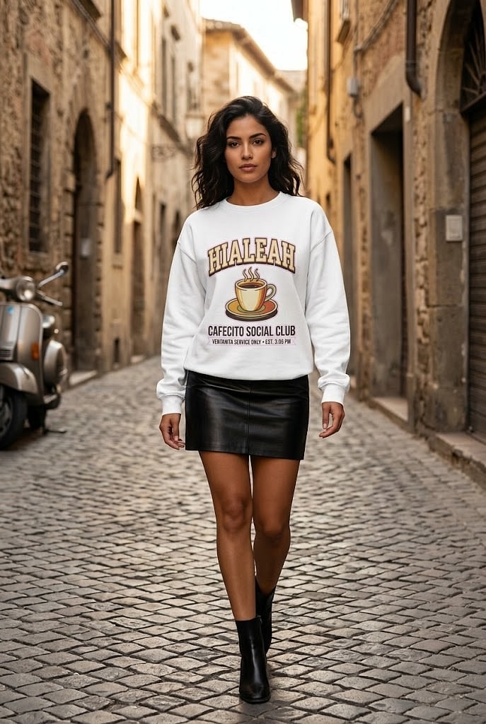 Hialeah Cafecito Social Club Crewneck Sweatshirt