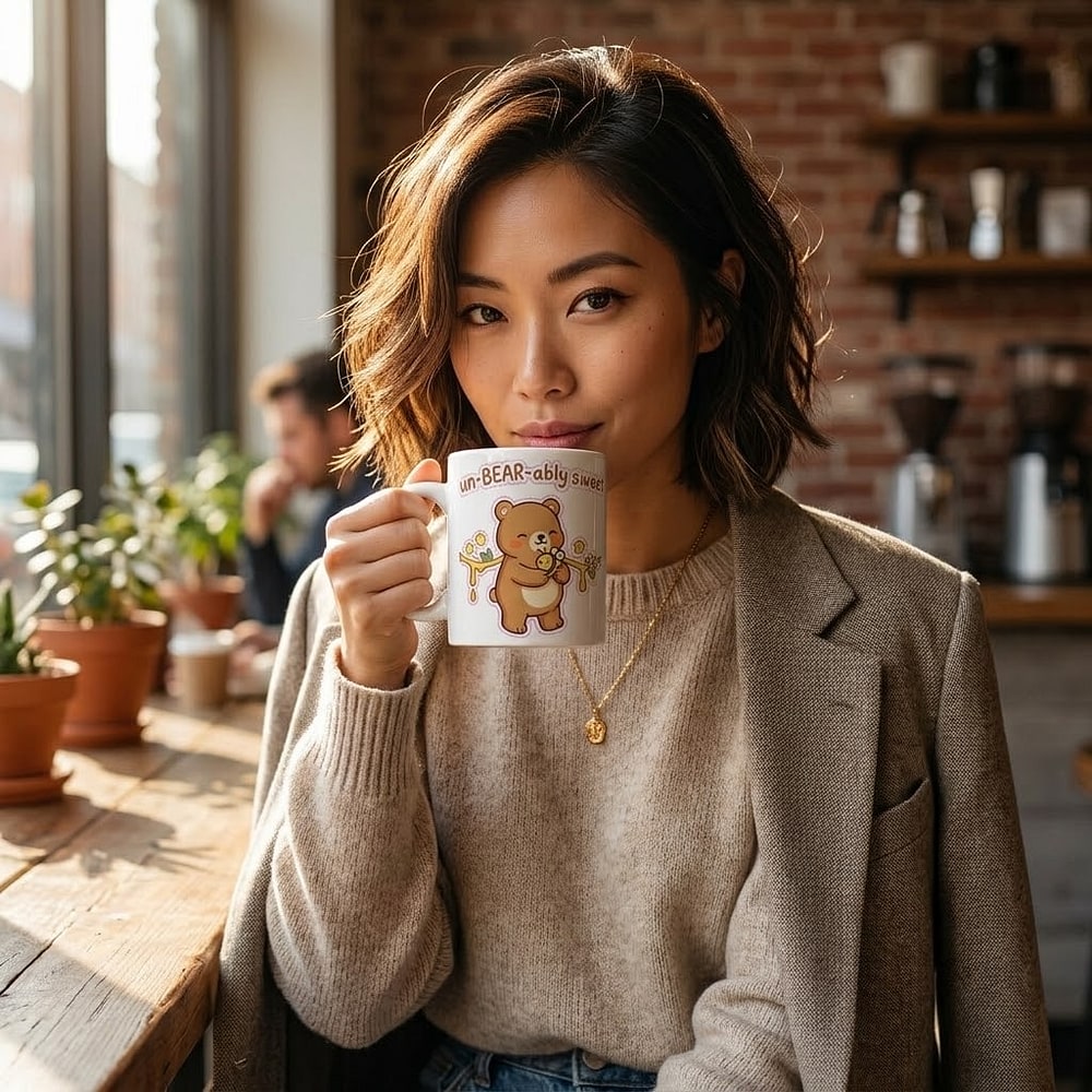 Honey Bear Parade — Kawaii Bear Mug Wrap
