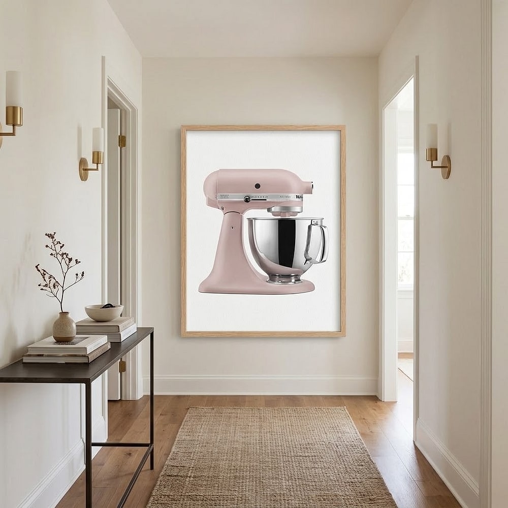 KitchenAid Artisan, 5-Qt Tilt Head Stand Mixer, KSM150PS, Feather Pink