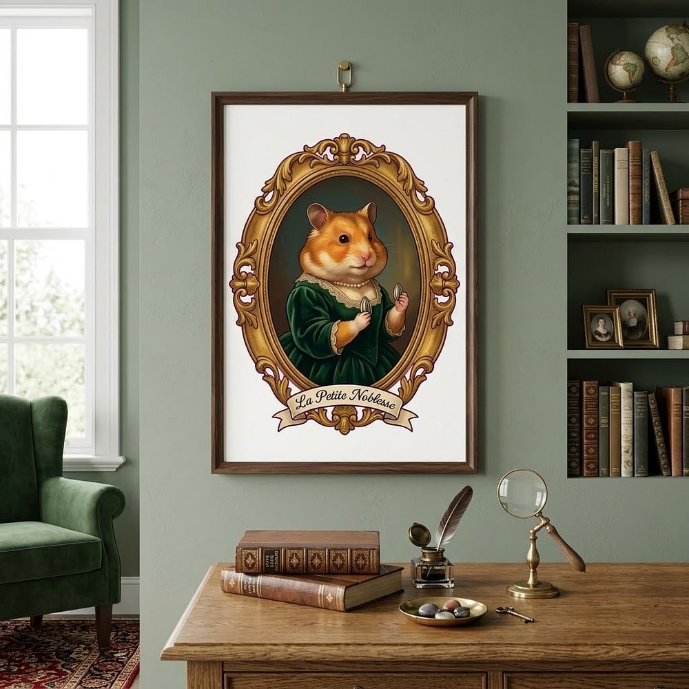 La Petite Noblesse — Aristocrat Hamster Portrait