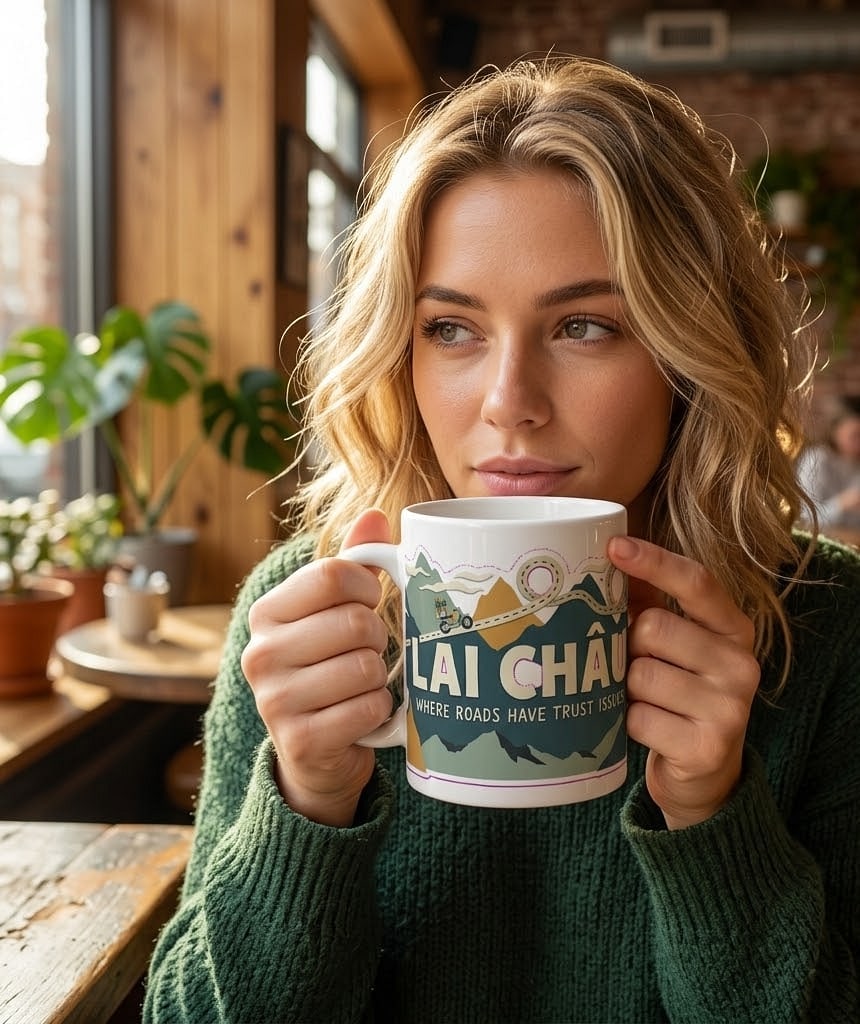 Lai Châu — Where Roads Have Trust Issues Chaotic Hairpin Pass 11oz Mug