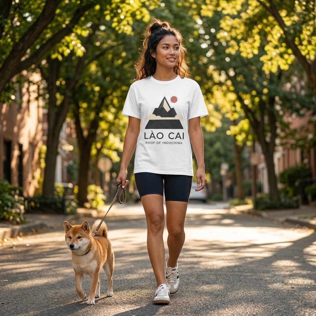 Lào Cai — Roof of Indochina Minimalist Fansipan Peak Unisex Tee