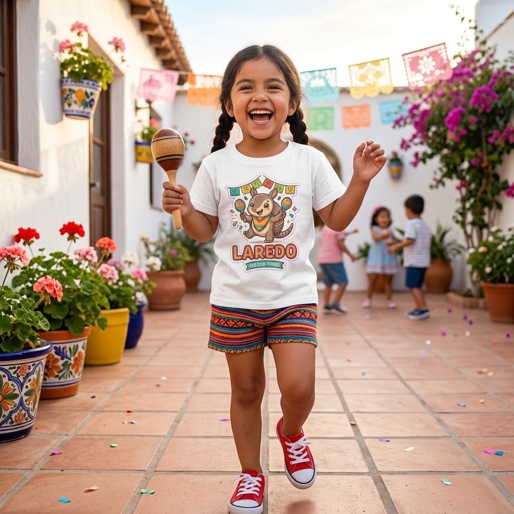 Laredo Fiesta Armadillo Kids Tee