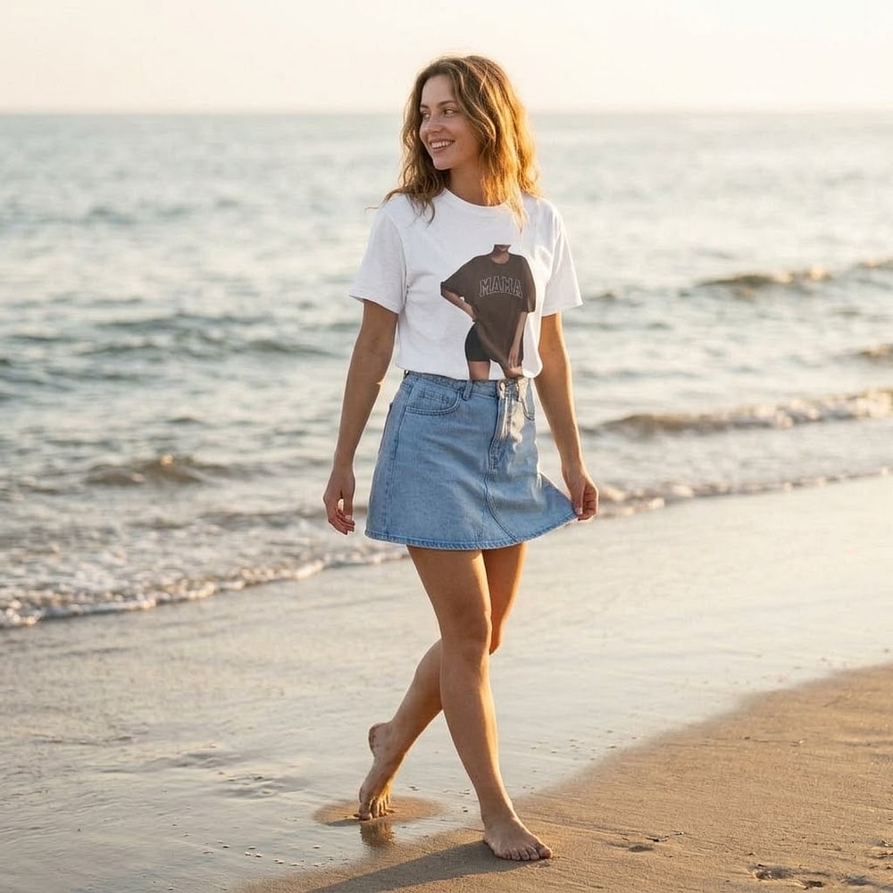 Mama Shirt for Women: Oversized Mom T Shirt Embroidered Letter Printed Tee Shirt