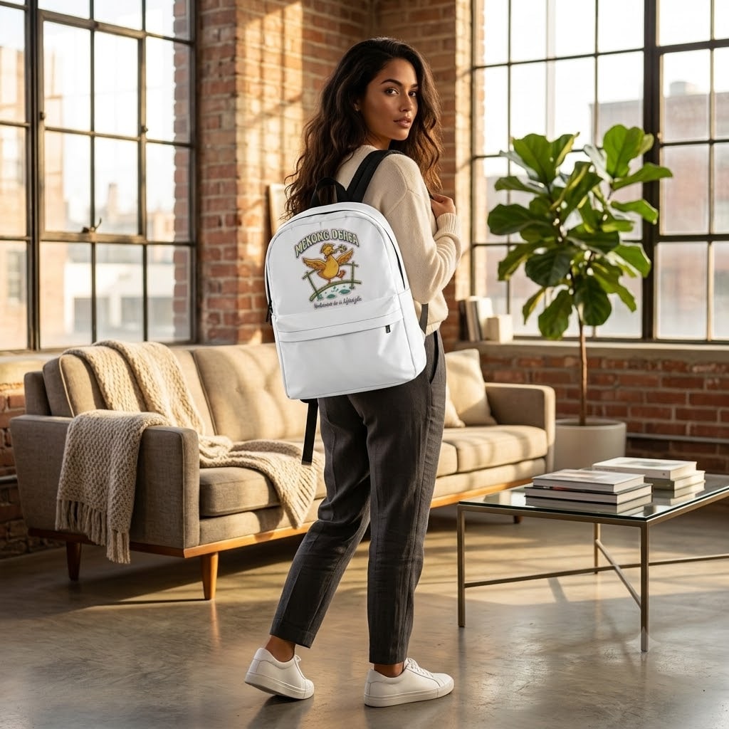 Mekong Delta — Balance Is a Lifestyle Whimsical Monkey-Bridge Duck Classic Backpack