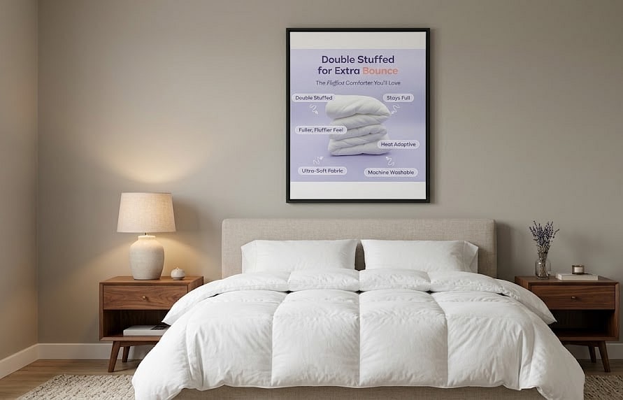 Mellow Marshmellow Comforter Full/Queen, All-Season Temperature-Balancing