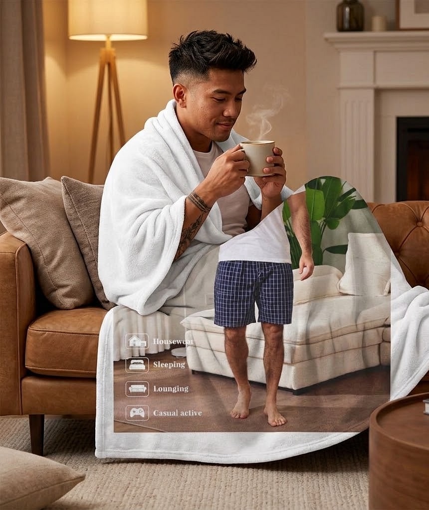 MoFiz 3pack Mens Pajama Short Bottom Sleep Lounge Cotton Plaid