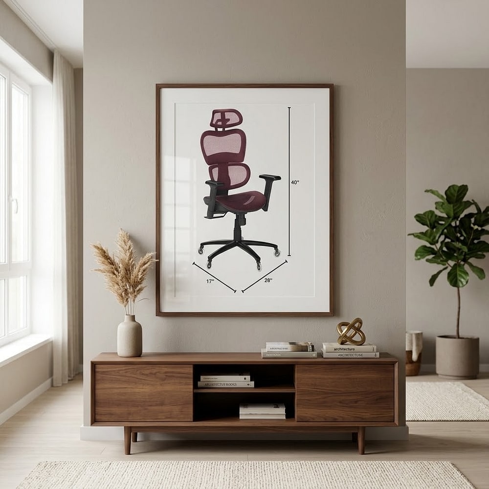 Nouhaus Ergo3D Ergonomic Office Chair Lumbar Support Mesh Office Chair with 4D Adjustable Armrest, Adjustable Headrest a