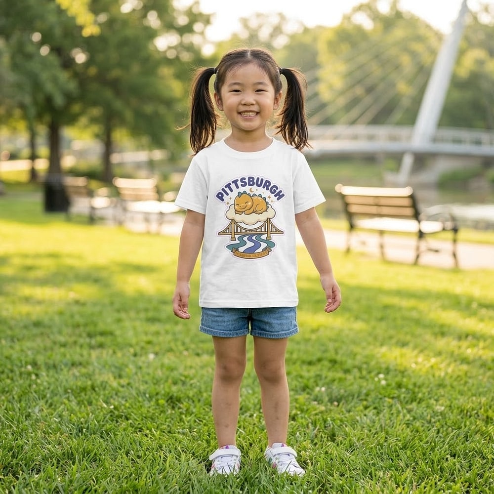 Pittsburgh — Dino Dreams Over Three Rivers