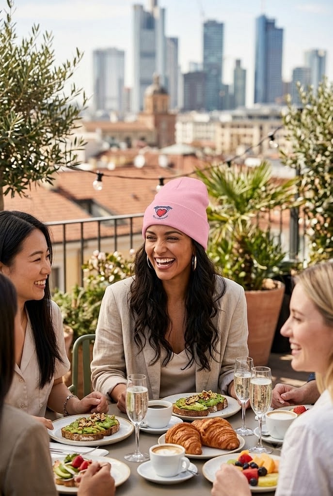 Pull With Heart — Minimal Calisthenics Bar Emblem Cuffed Beanie