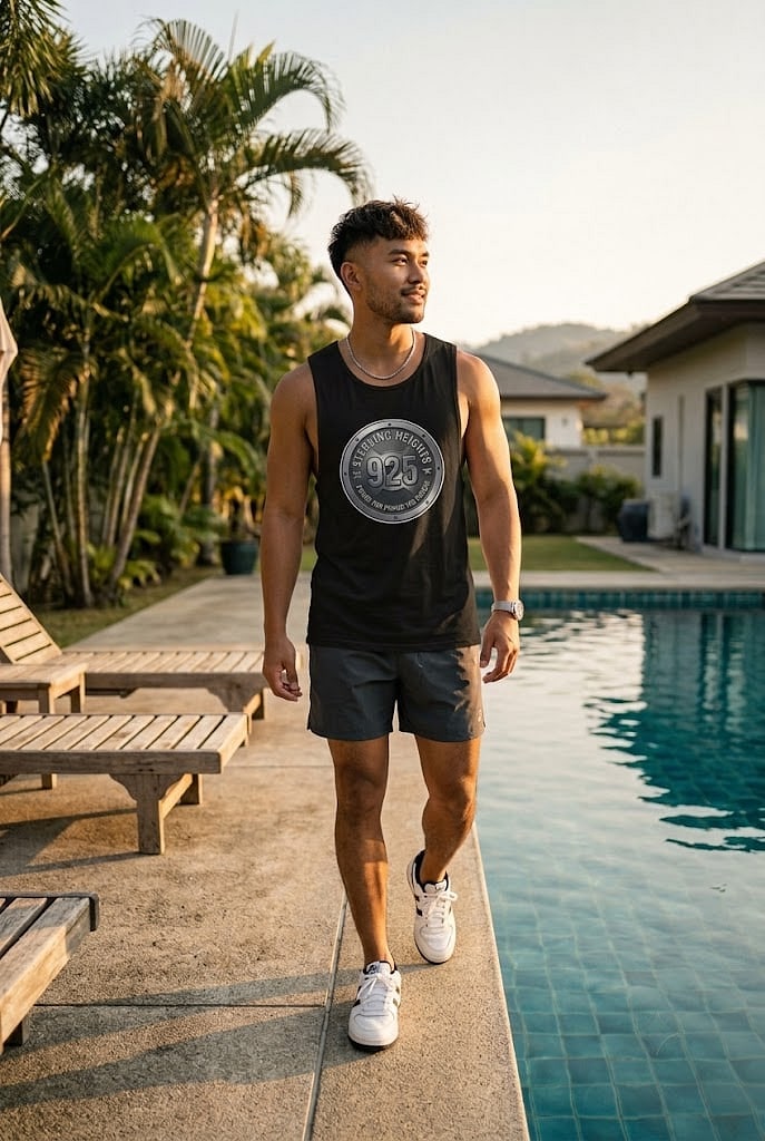 Sterling Heights — Certified 925, Pound for Pound the Purest Men's Muscle Tank