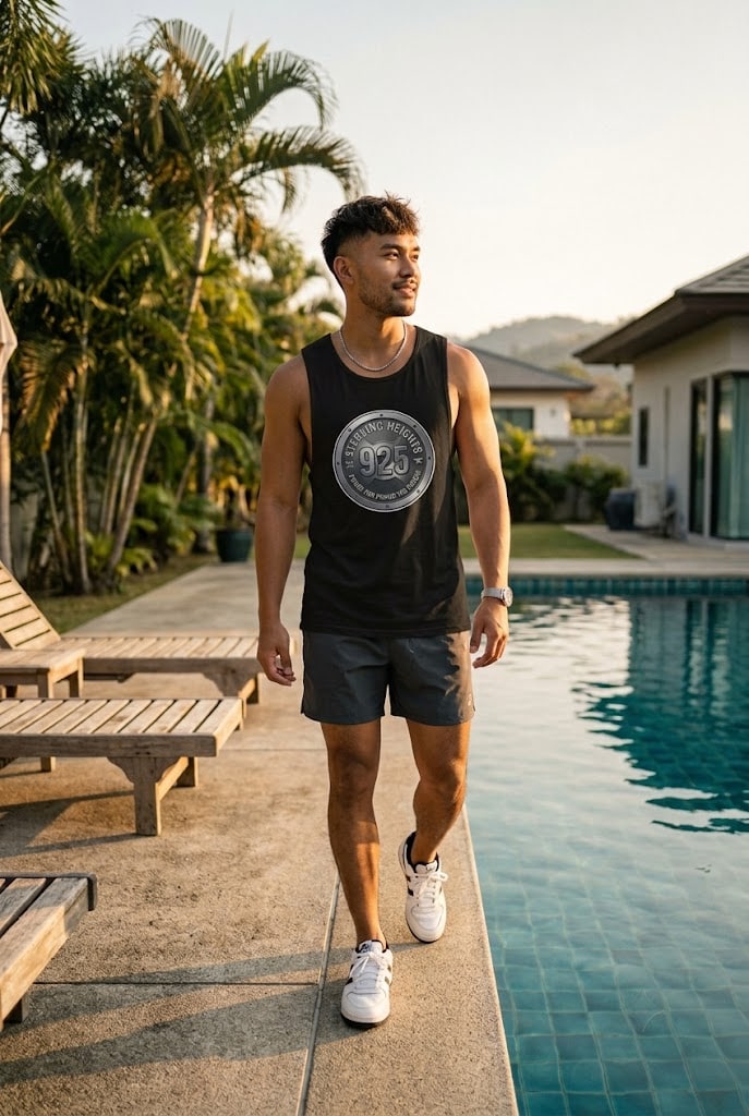 Sterling Heights — Certified 925, Pound for Pound the Purest Men's Muscle Tank