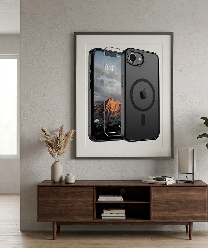 SUPFINE Magnetic for iPhone 17e Case/iPhone 16e Case Black