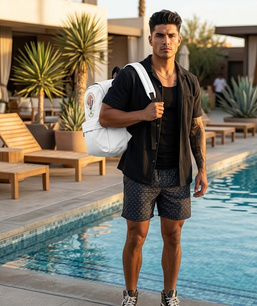 Sweet Land of Dreams — Dreamy July 4th Hot Air Balloon Classic Backpack