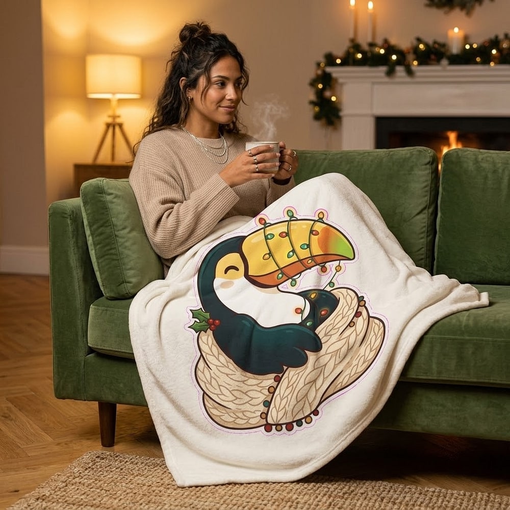 Tropicozy Toucan — Blanket-Wrapped Holiday Bird