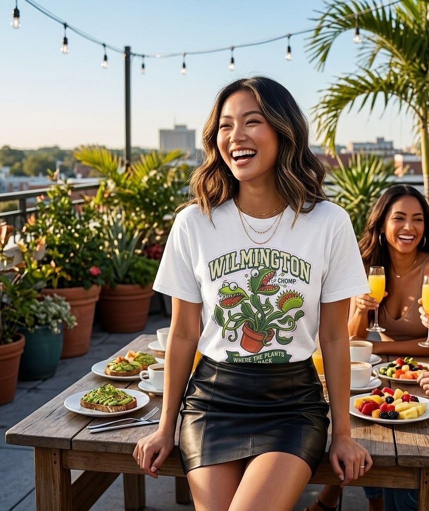 Wilmington — Where the Plants Bite Back Chaotic Venus Flytrap Unisex Tee