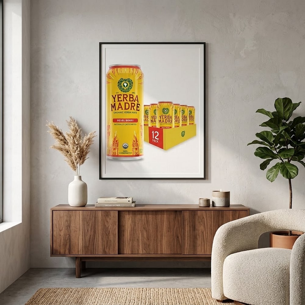 Yerba Madre Organic Yerba Mate, Revel Berry, 150mg Natural Caffeine, Energy Drink Alternative, No Jitters or Crash, 15.5