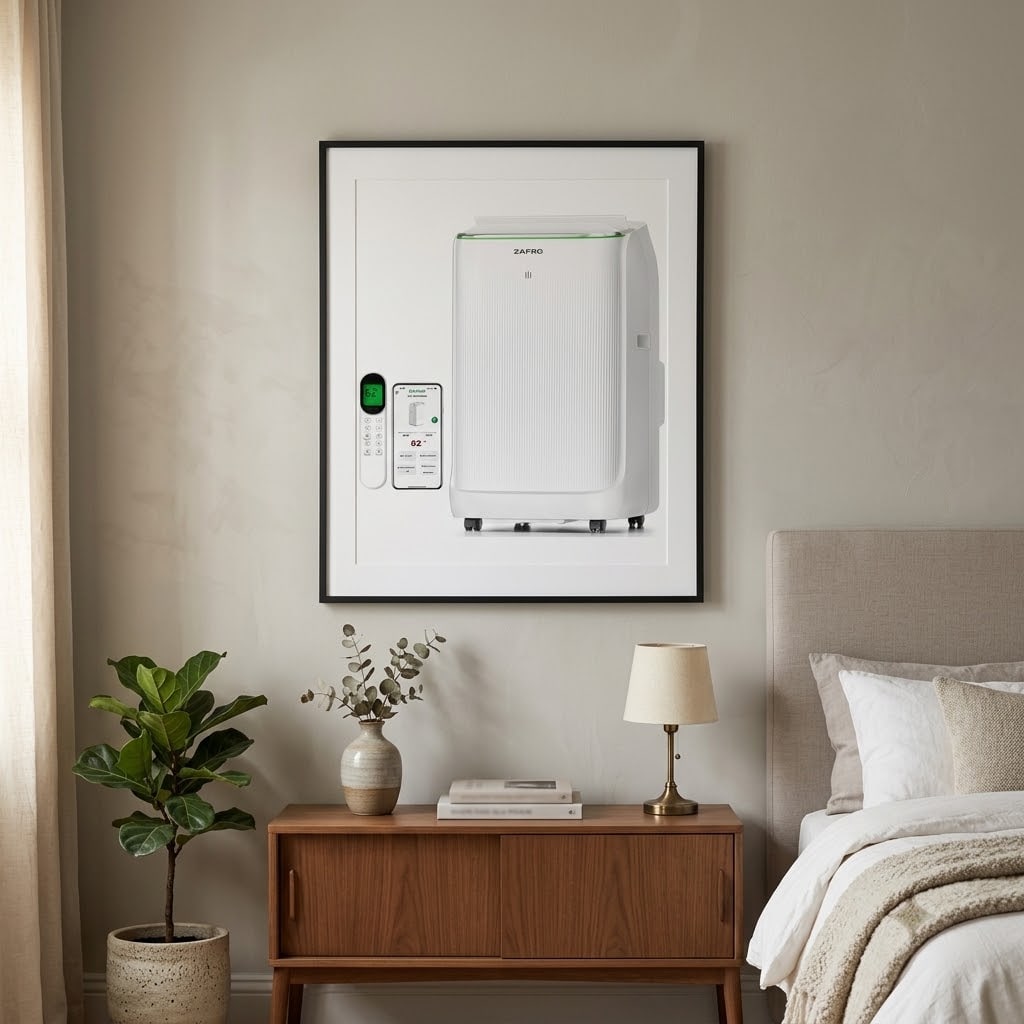 ZAFRO Smart Inverter Portable Air Conditioners, 14000 BTU (10000 BTU SACC)